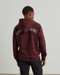 LION OF PORCHES Sweats^Sweater com capuz ajustável