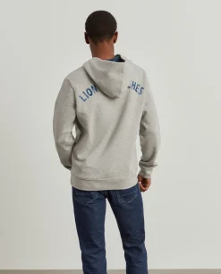 LION OF PORCHES Sweats^Sweater com capuz ajustável