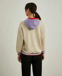MULHER LION OF PORCHES Sweats^Sweater com capuz ajustável