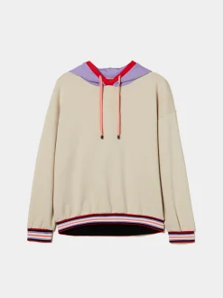MULHER LION OF PORCHES Sweats^Sweater com capuz ajustável
