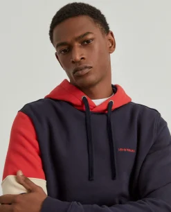 LION OF PORCHES Sweats^Sweater com capuz color block