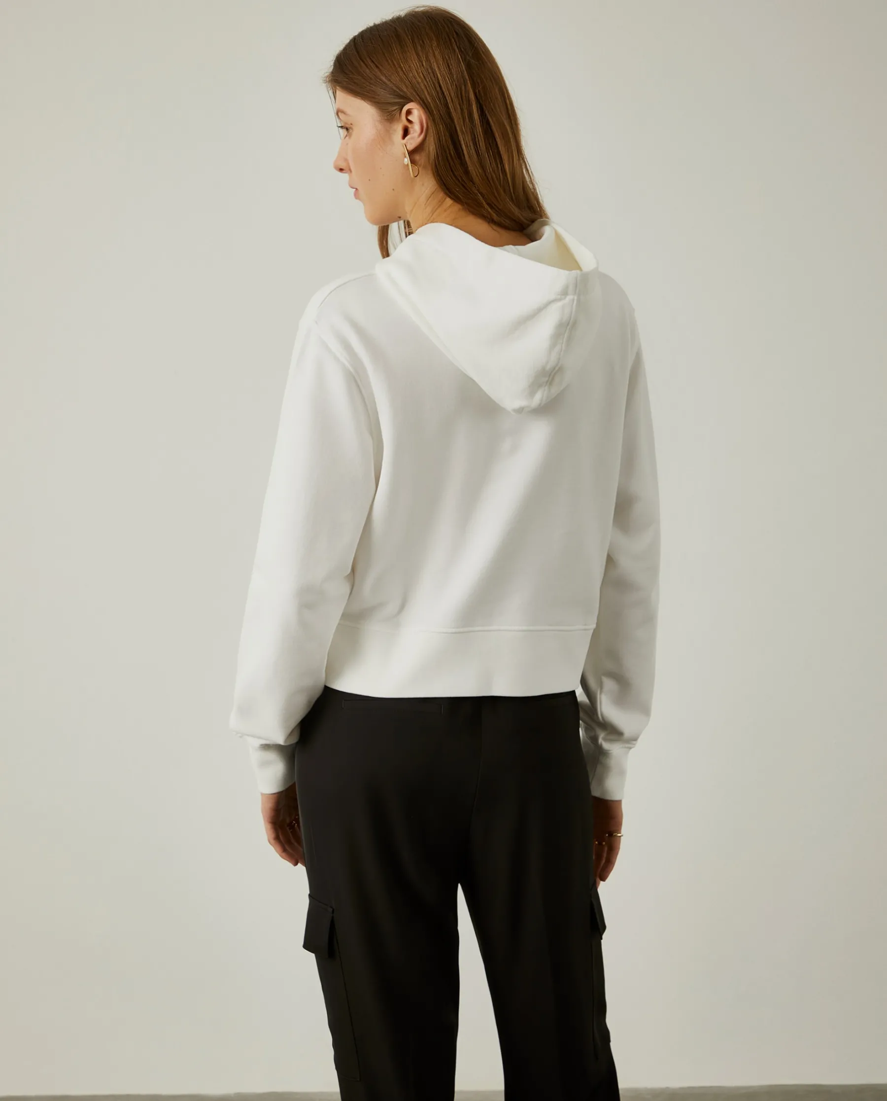 MULHER LION OF PORCHES Sweats^Sweater com capuz e estampado tropical