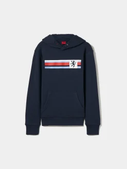 LION OF PORCHES Sweats^Sweater com capuz e estampado