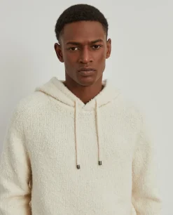 LION OF PORCHES Camisolas^Sweater com capuz em malha estruturada