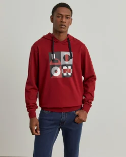 LION OF PORCHES Sweats^Sweater com estampado e capuz