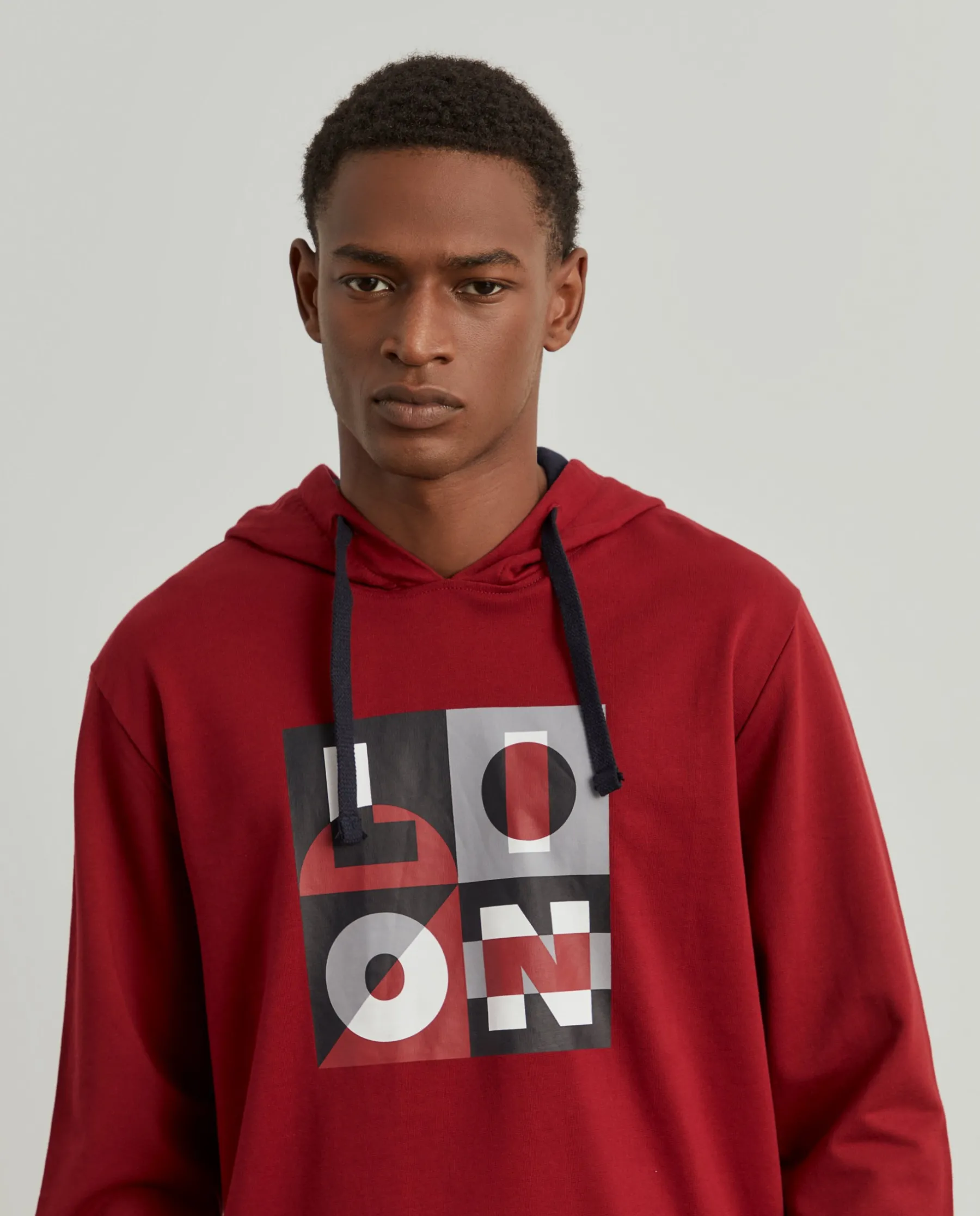 LION OF PORCHES Sweats^Sweater com estampado e capuz