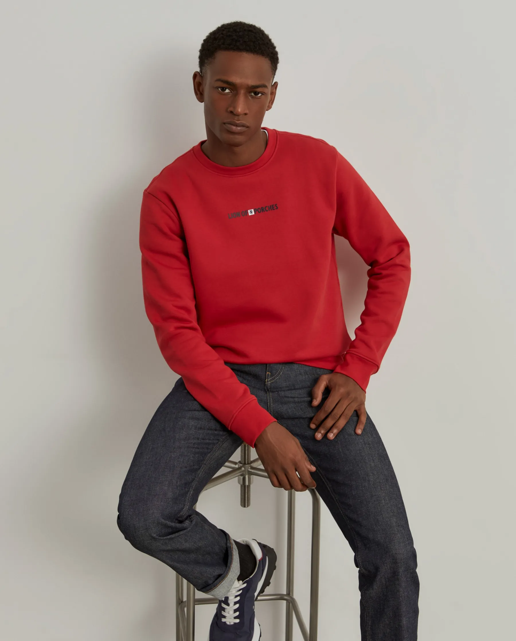LION OF PORCHES Sweats^Sweater com estampado e interior polar
