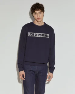 LION OF PORCHES Sweats^Sweater com estampado e interior polar