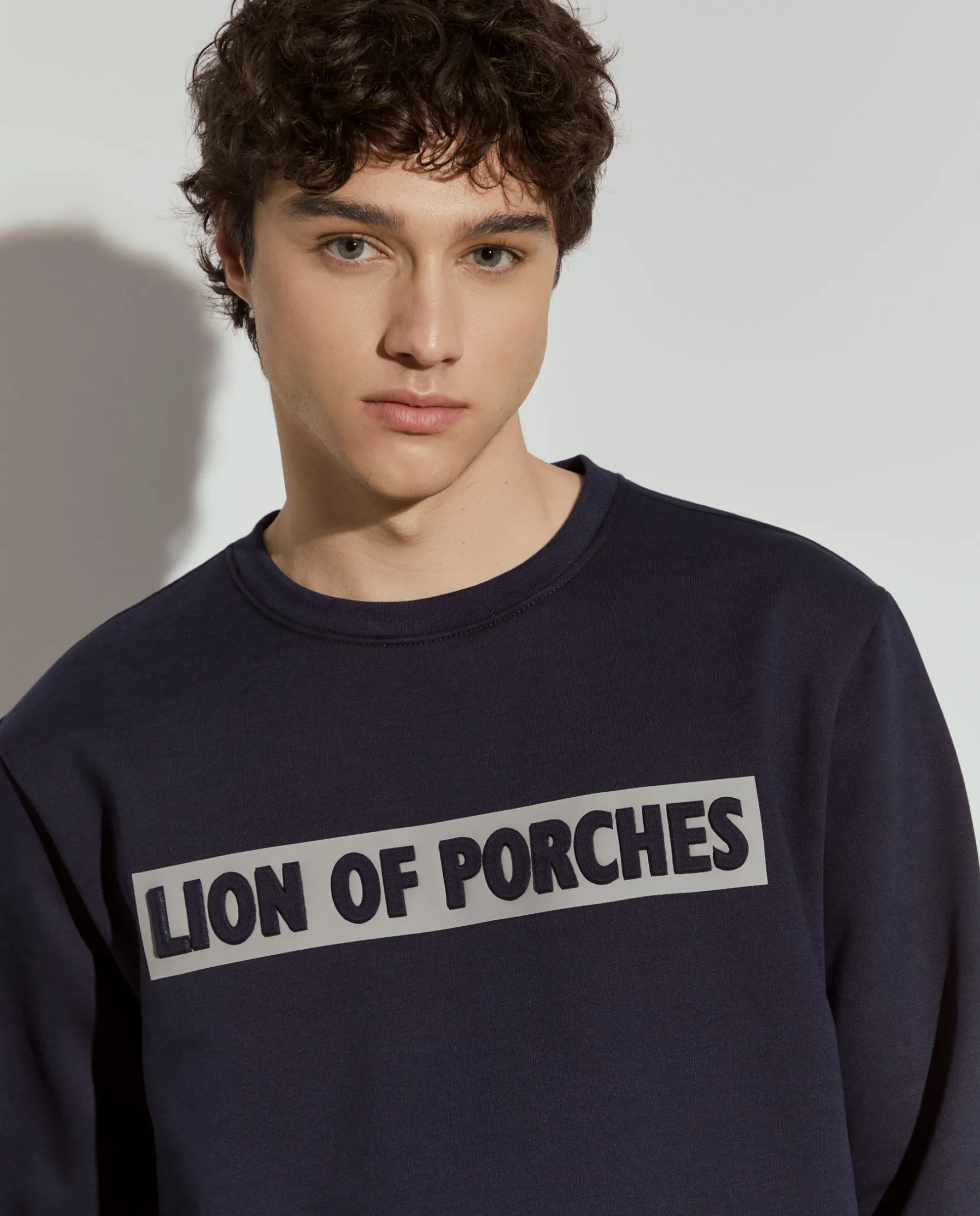 LION OF PORCHES Sweats^Sweater com estampado e interior polar