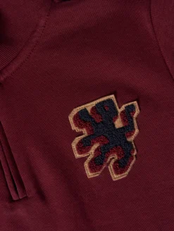 LION OF PORCHES Sweats^Sweater com fecho e riscas em contraste
