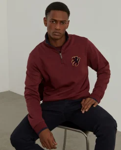 LION OF PORCHES Sweats^Sweater com fecho em algodão