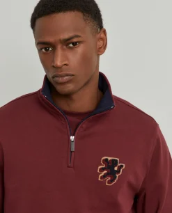 LION OF PORCHES Sweats^Sweater com fecho em algodão