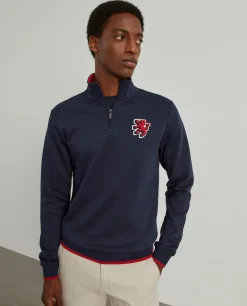 LION OF PORCHES Sweats^Sweater com fecho em algodão