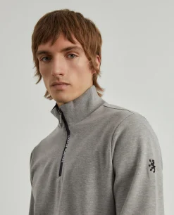 LION OF PORCHES Sweats^Sweater com fecho em contraste