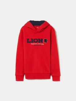 LION OF PORCHES Sweats^Sweater de algodão com capuz