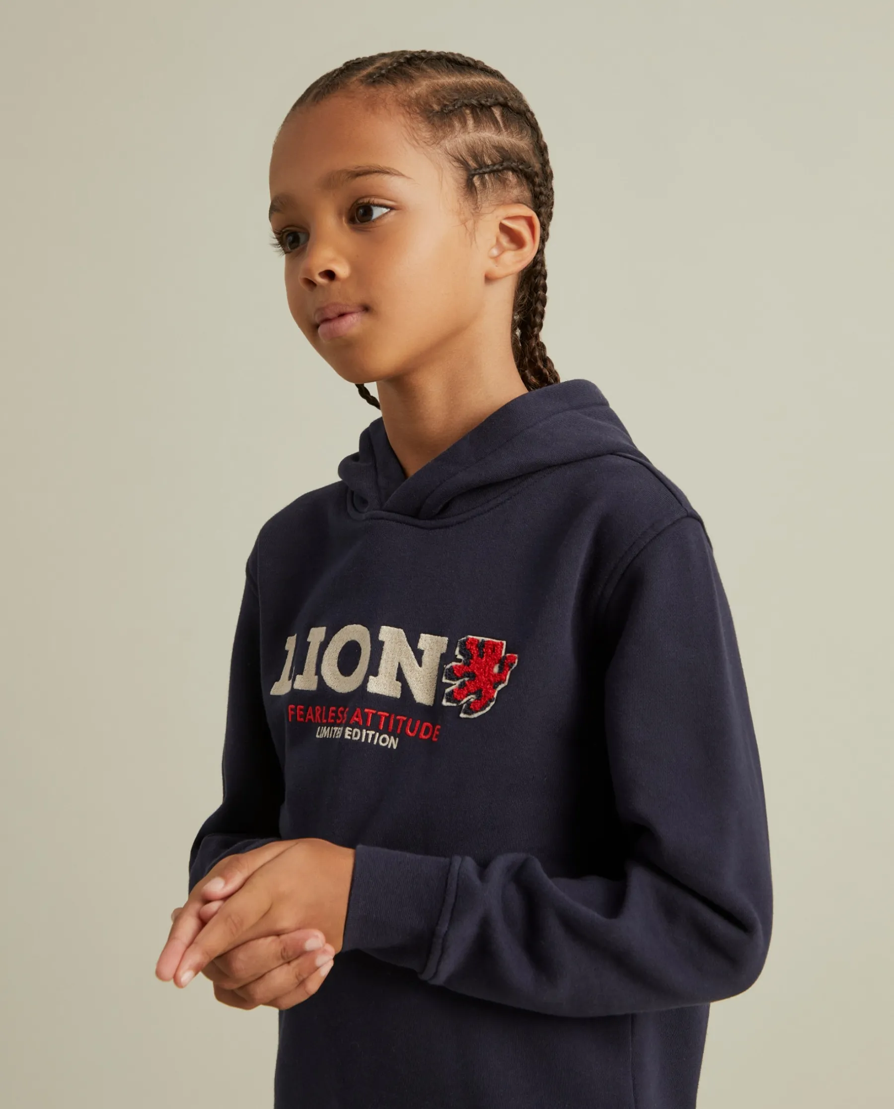 LION OF PORCHES Sweats^Sweater de algodão com capuz
