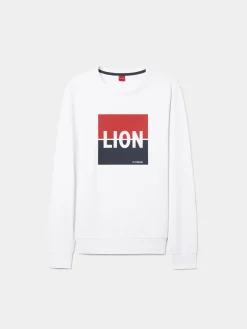 LION OF PORCHES Sweats^Sweater de algodão com estampado