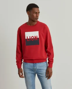 LION OF PORCHES Sweats^Sweater de algodão com estampado