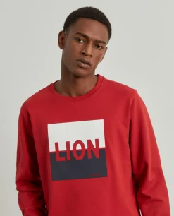 LION OF PORCHES Sweats^Sweater de algodão com estampado