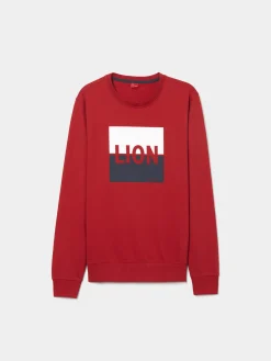 LION OF PORCHES Sweats^Sweater de algodão com estampado