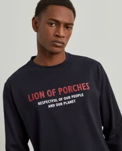 LION OF PORCHES Camisolas^Sweater de algodão com estampado