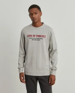 LION OF PORCHES Camisolas^Sweater de algodão com estampado