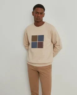 LION OF PORCHES Sweats^Sweater de algodão com estampado