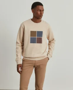 LION OF PORCHES Sweats^Sweater de algodão com estampado