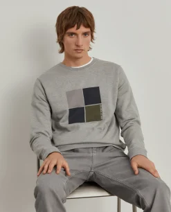 LION OF PORCHES Sweats^Sweater de algodão com estampado