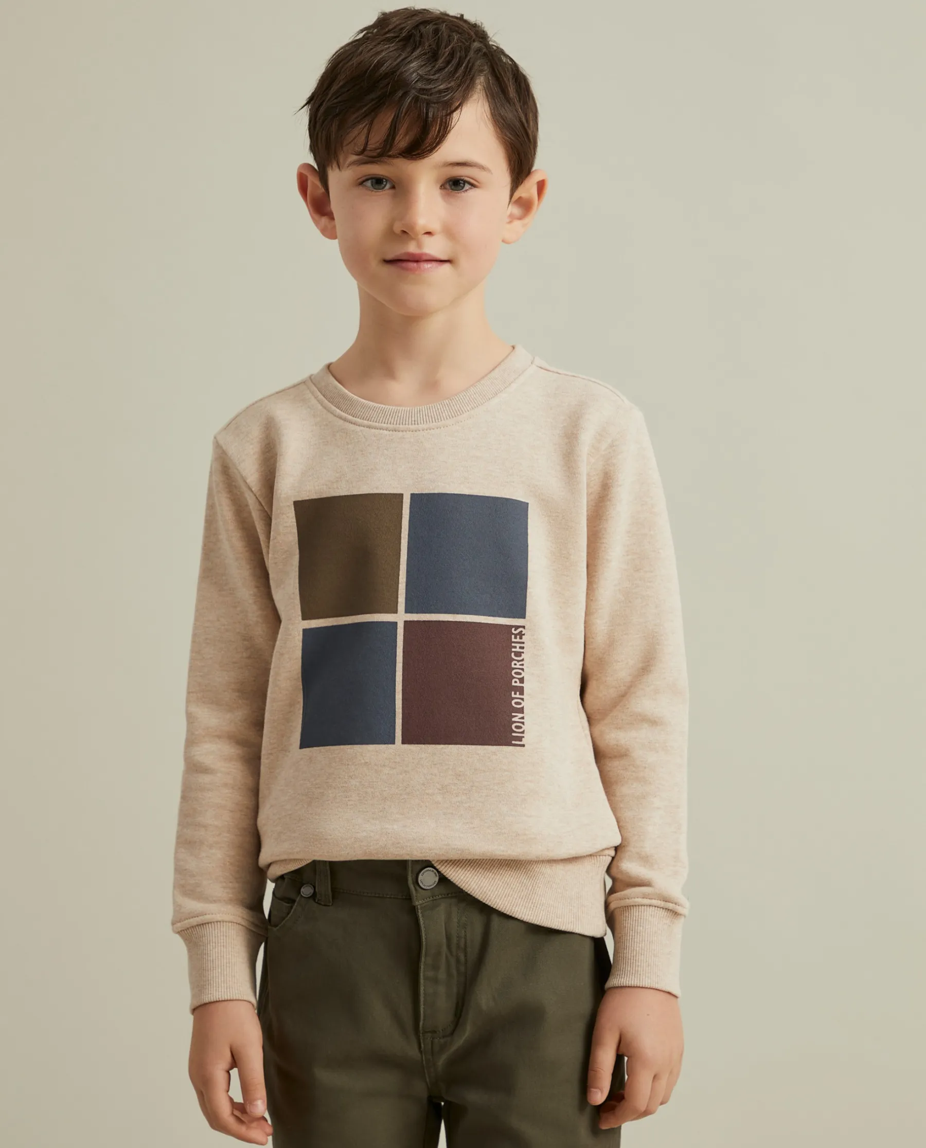 LION OF PORCHES Sweats^Sweater de algodão com estampado