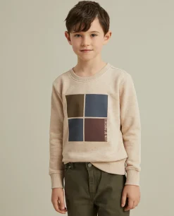 LION OF PORCHES Sweats^Sweater de algodão com estampado