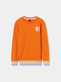 LION OF PORCHES Sweats^Sweater de algodão com riscas tricolor