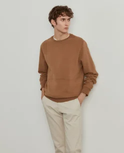 LION OF PORCHES Sweats^Sweater de algodão decote redondo