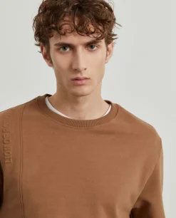 LION OF PORCHES Sweats^Sweater de algodão decote redondo