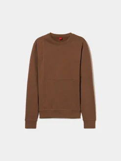 LION OF PORCHES Sweats^Sweater de algodão decote redondo