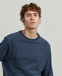 LION OF PORCHES Sweats^Sweater de algodão decote redondo