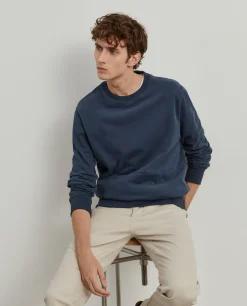 LION OF PORCHES Sweats^Sweater de algodão decote redondo
