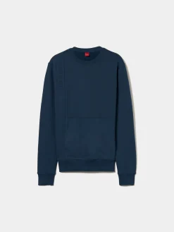 LION OF PORCHES Sweats^Sweater de algodão decote redondo