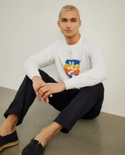 LION OF PORCHES Sweats^Sweater de gola redonda com estampado