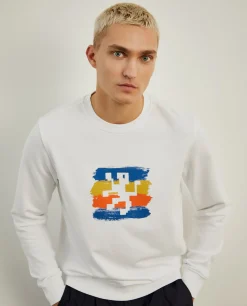 LION OF PORCHES Sweats^Sweater de gola redonda com estampado