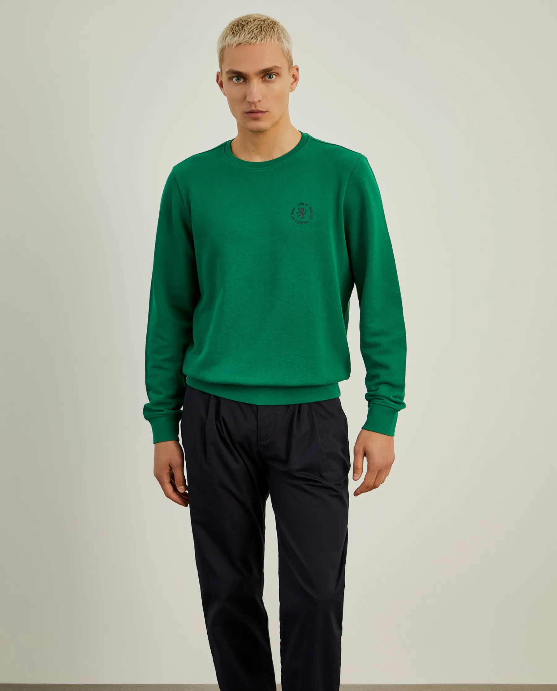 LION OF PORCHES Sweats^Sweater de gola redonda em algodão