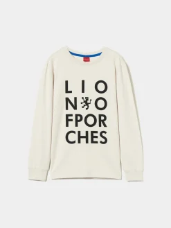 LION OF PORCHES Camisolas^Sweater de manga comprida com branding no peito