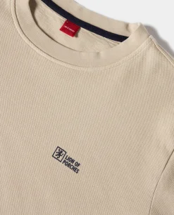LION OF PORCHES Sweats^Sweater decote redondo em malha piqué