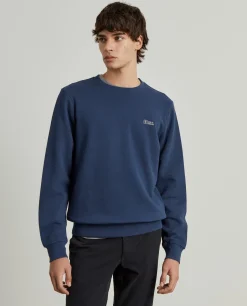 LION OF PORCHES Sweats^Sweater decote redondo em malha piqué