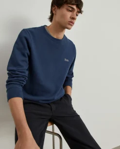 LION OF PORCHES Sweats^Sweater decote redondo em malha piqué