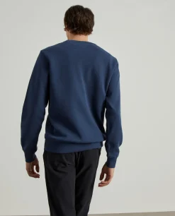 LION OF PORCHES Sweats^Sweater decote redondo em malha piqué