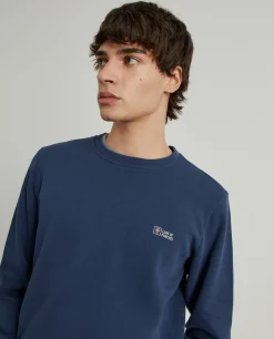 LION OF PORCHES Sweats^Sweater decote redondo em malha piqué