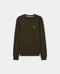 LION OF PORCHES Sweats^Sweater decote redondo em malha piqué