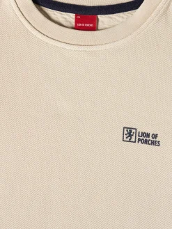 LION OF PORCHES Sweats^Sweater decote redondo em malha piqué