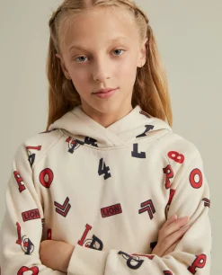 LION OF PORCHES Camisolas^Sweater estampada com capuz